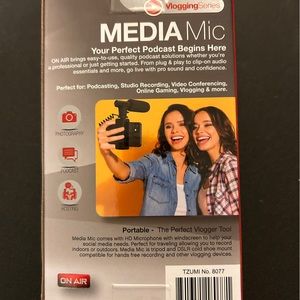 Media mic microphone & mount kit